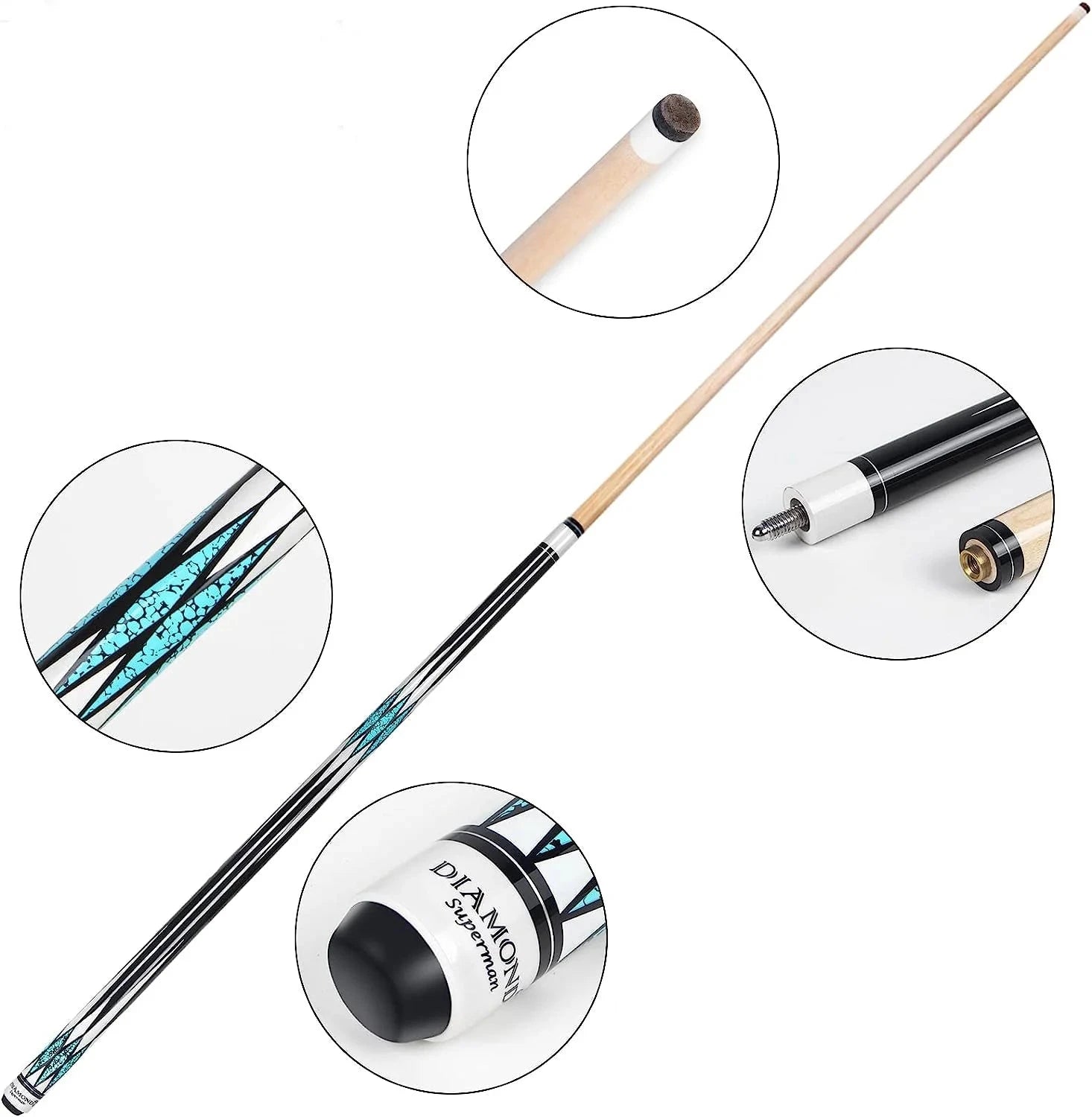 Pool Table Cue/Stick Diamond Superman