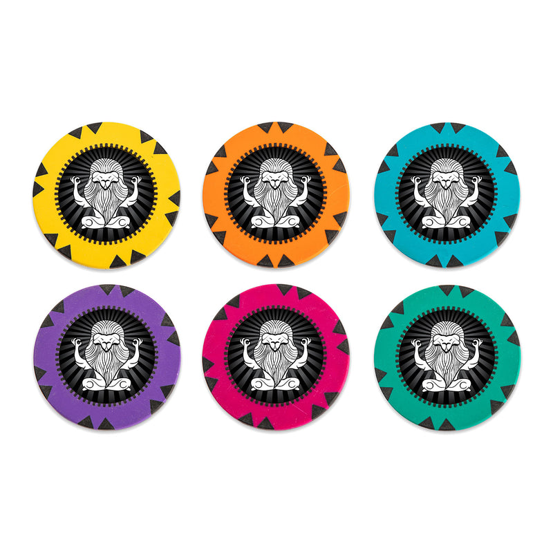 Muscular Lion Poker Chips Set- 300 And 500 Pieces, Clay, 40 MM, 14g