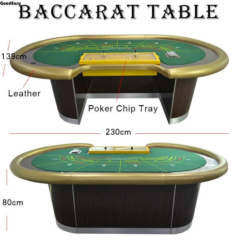 Goldheck Baccarat Table- Casino Quality, Wooden
