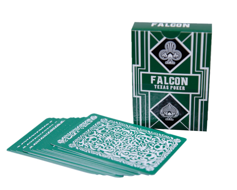 Falcon Texas Poker Jumbo Index Green - casino-kart