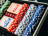 Exploring the Elegance: How Personalised Clay Poker Chips with Gold Rush Design Enhance Casino Table Sets in India