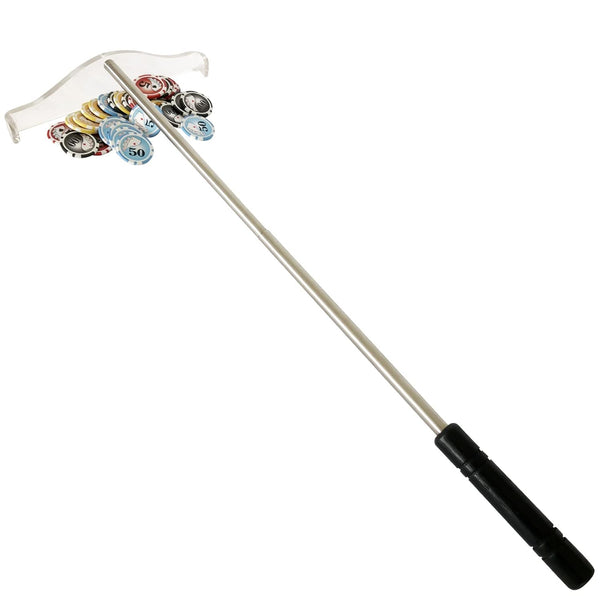 Telescopic Roulette/Poker Chip Harrow Collecter Stick