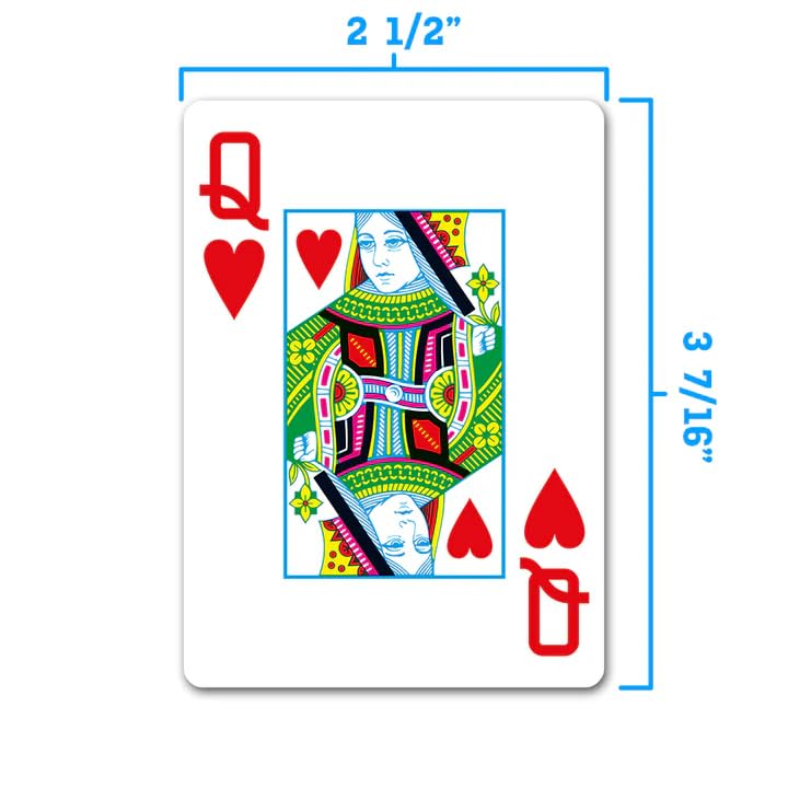 Copag WSOP 100% Plastic Playing Cards - Poker Size Jumbo Index Black/Red Double Deck Set