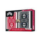 Copag WSOP 100% Plastic Playing Cards - Poker Size Jumbo Index Black/Red Double Deck Set