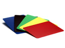 5 Cut Cards with different colors like blue, lack, green, yellow and red
