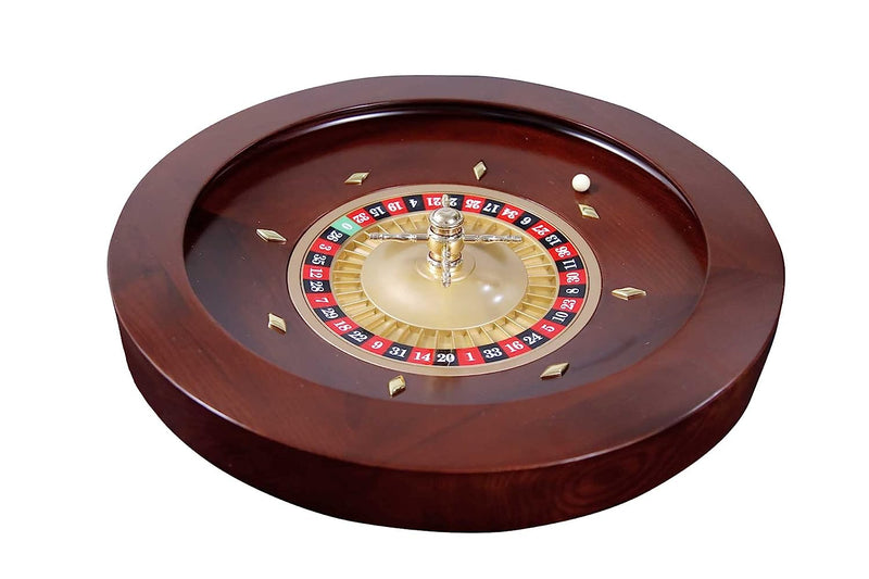 Wooden Roulette Wheel- 20 Inches, Casino Quality