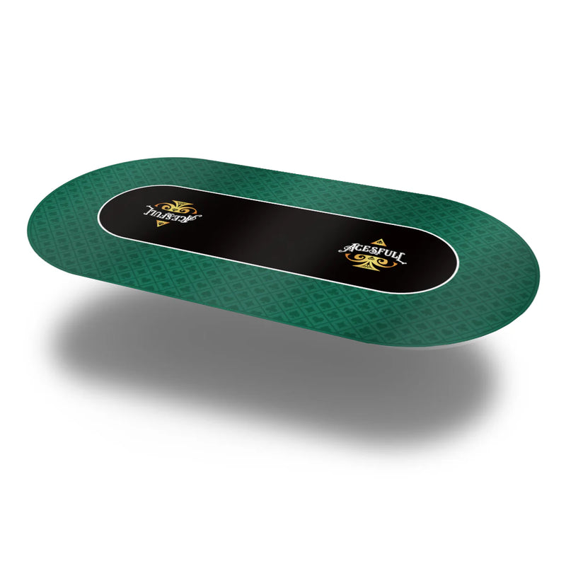 Acesfull Poker Mat - Oval, 6x3ft