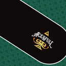 Acesfull Poker Mat - Oval, 6x3ft