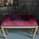 Abstract Poker Mat - Rectangle, 5x2.6ft