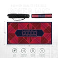 Abstract Poker Mat - Rectangle, 5x2.6ft
