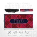 Abstract Poker Mat - Rectangle, 5x2.6ft