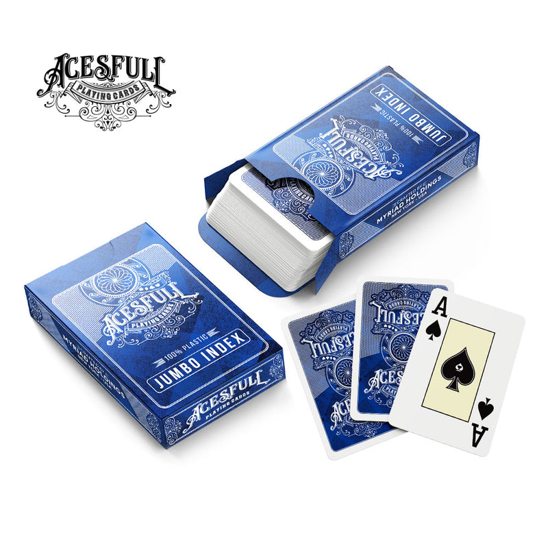 Acesfull USA Playing Cards- Jumbo Index, Multi Colours