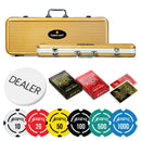 Acesfull Poker Chipset - LD, 300/500 Pcs, Clay, 40mm, 12g