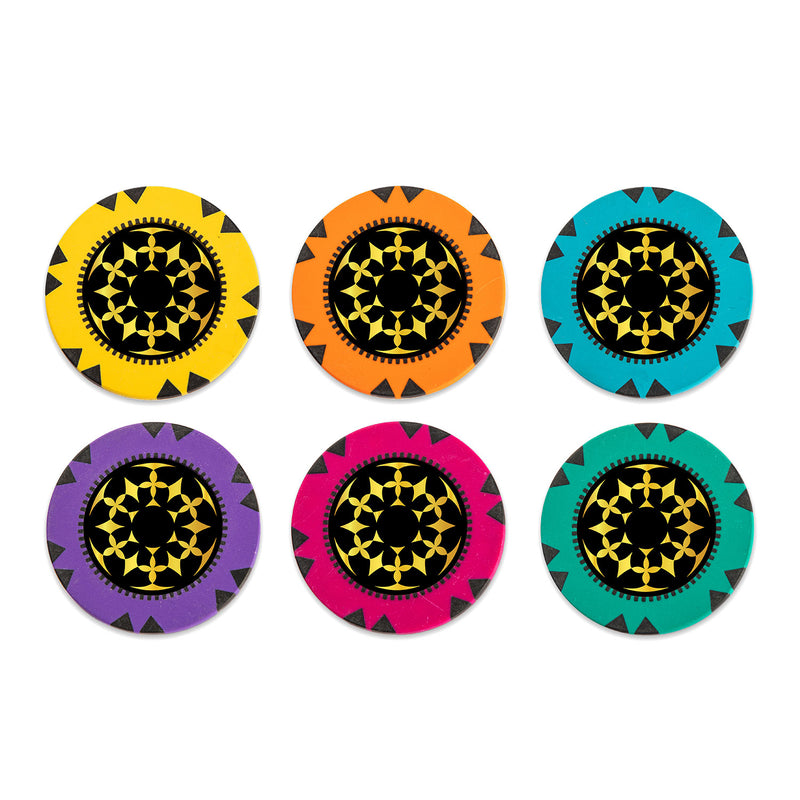 Aureate Galaxy Poker Chips Set- 300 And 500 Pieces, Clay, 40 MM, 14g