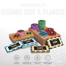 Axiom Poker Chipset - 300/500 Pcs, 10/20 Plaques, Ceramic, 40/45/50mm, 10/14/17g
