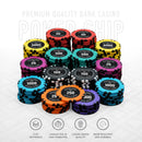 Bank Casino Poker Chipset - GR, 300/500 Pcs, Clay, 40mm, 14g
