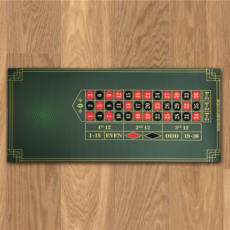 Bet Vault Roulette Table Mat - Rectangle, 6x3ft