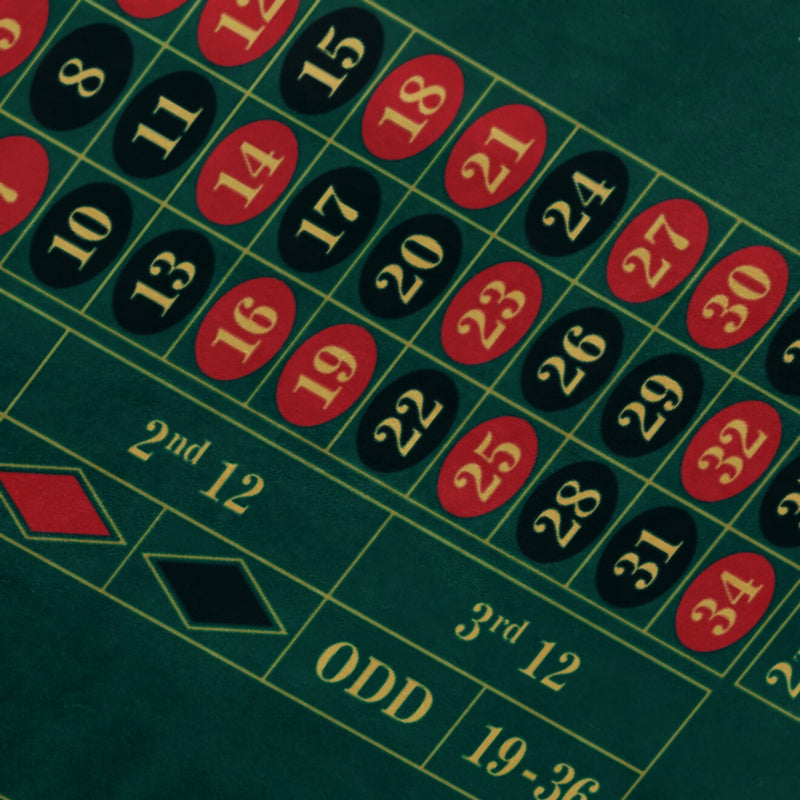 Bet Vault Roulette Table Mat - Rectangle, 6x3ft