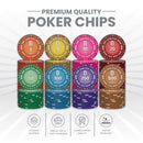 Bloom Rings Poker Chipset - 300/500 Pcs, 10/20 Plaques, Ceramic, 40/45/50mm, 10/14/17g