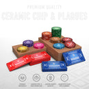 Bloom Rings Poker Chipset - 300/500 Pcs, 10/20 Plaques, Ceramic, 40/45/50mm, 10/14/17g