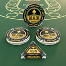 Casinokart Poker Buttons - Acrylic, Combo Pack