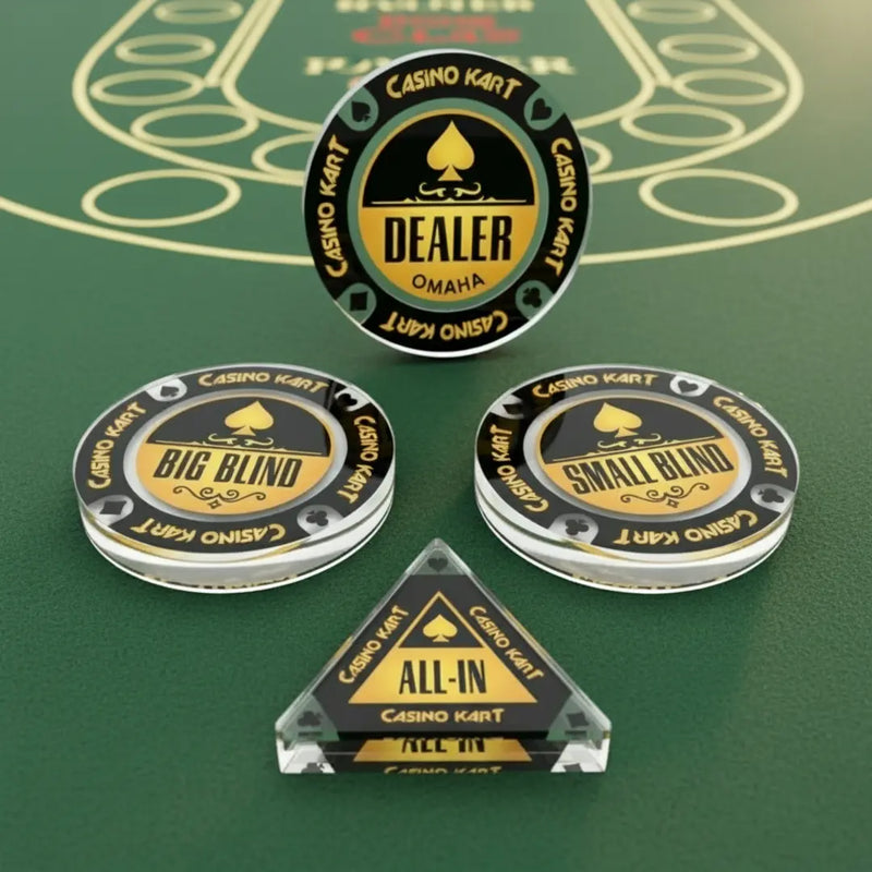 Casinokart Poker Buttons - Acrylic, Combo Pack