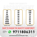 Copag Texas Poker Chipset - GR, 300/500 Pcs, Clay, 40mm, 14g