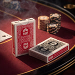 Copag WSOP 100% Plastic Playing Cards - Poker Size Jumbo Index Black/Red Double Deck Set