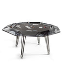 Cronus Glass Poker Table