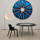 Cronus Glass Poker Table