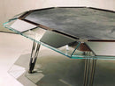 Cronus Glass Poker Table
