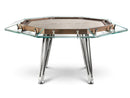 Cronus Glass Poker Table