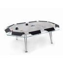 Cronus Glass Poker Table