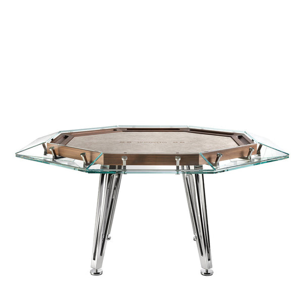 Cronus Glass Poker Table