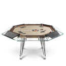 Cronus Glass Poker Table