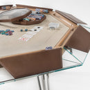Cronus Glass Poker Table