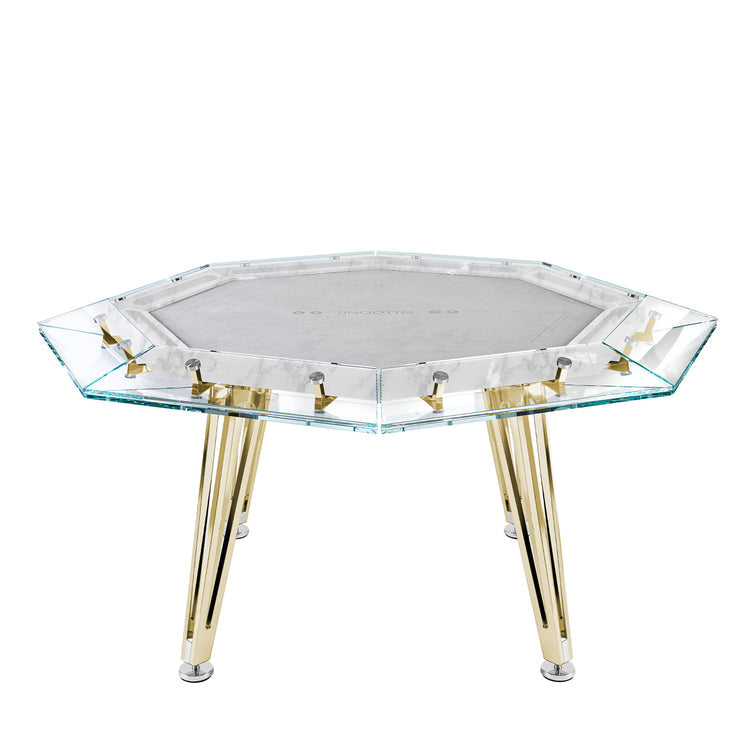 Cronus Glass Poker Table