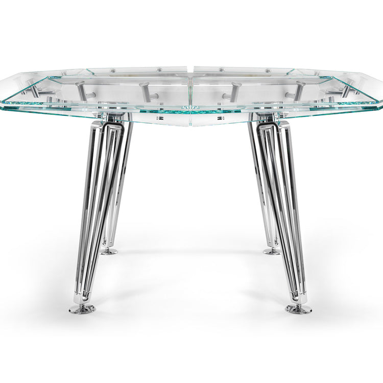 Cronus Glass Poker Table