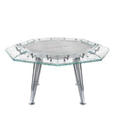 Cronus Glass Poker Table