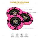 Customisable Casino Poker Chips, Shield Design, 50mm