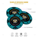 Customisable Casino Poker Chips, Shield Design, 50mm