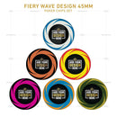 Customisable Casino Poker Chips, Fiery Wave Design, 45mm