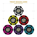 Customisable Casino Poker Chips, Trent Design, 45mm