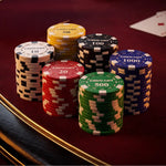 Dice Poker Chipset w/o Denomination - DC, 300/500 Pcs, Plastic, 40mm, 12g