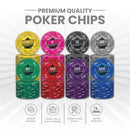 EPT Poker Chipset - 300/500 Pcs, 10/20 Plaques, Ceramic, 40/45/50mm, 10/14/17g