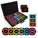 Emperial Poker Chipset - TN, 300/500/800/1000 Pcs, 10/30/50/80 Plaques, Clay, 45mm, 18g