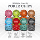 Eterna Poker Chipset - 300/500 Pcs, 10/20 Plaques, Ceramic, 40/45/50mm, 10/14/17g