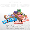 Evy Poker Chipset - 300/500 Pcs, 10/20 Plaques, Ceramic, 40/45/50mm, 10/14/17g