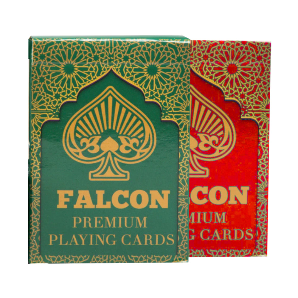 Falcon Premium Playing Cards - Red, Green, Black