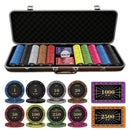 Fiesta Rings Poker Chipset - 300/500 Pcs, 10/20 Plaques, Ceramic, 40/45/50mm, 10/14/17g